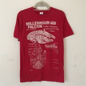 Star Wars men’s tee shirt red size Medium